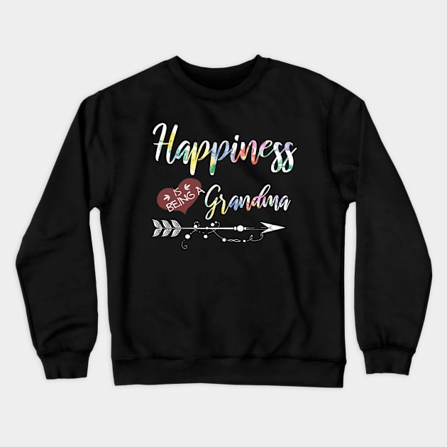 happiness is being a grandma Crewneck Sweatshirt by gotravele store